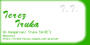 terez truka business card